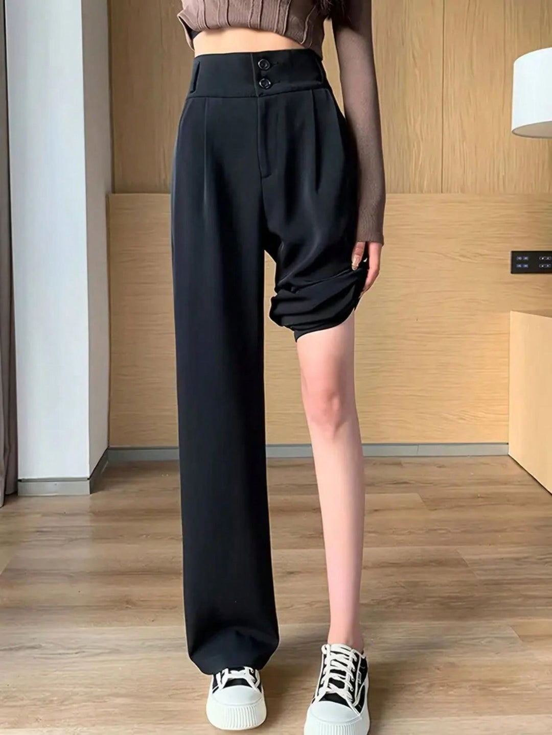 Pantaloni SHEIN, negru