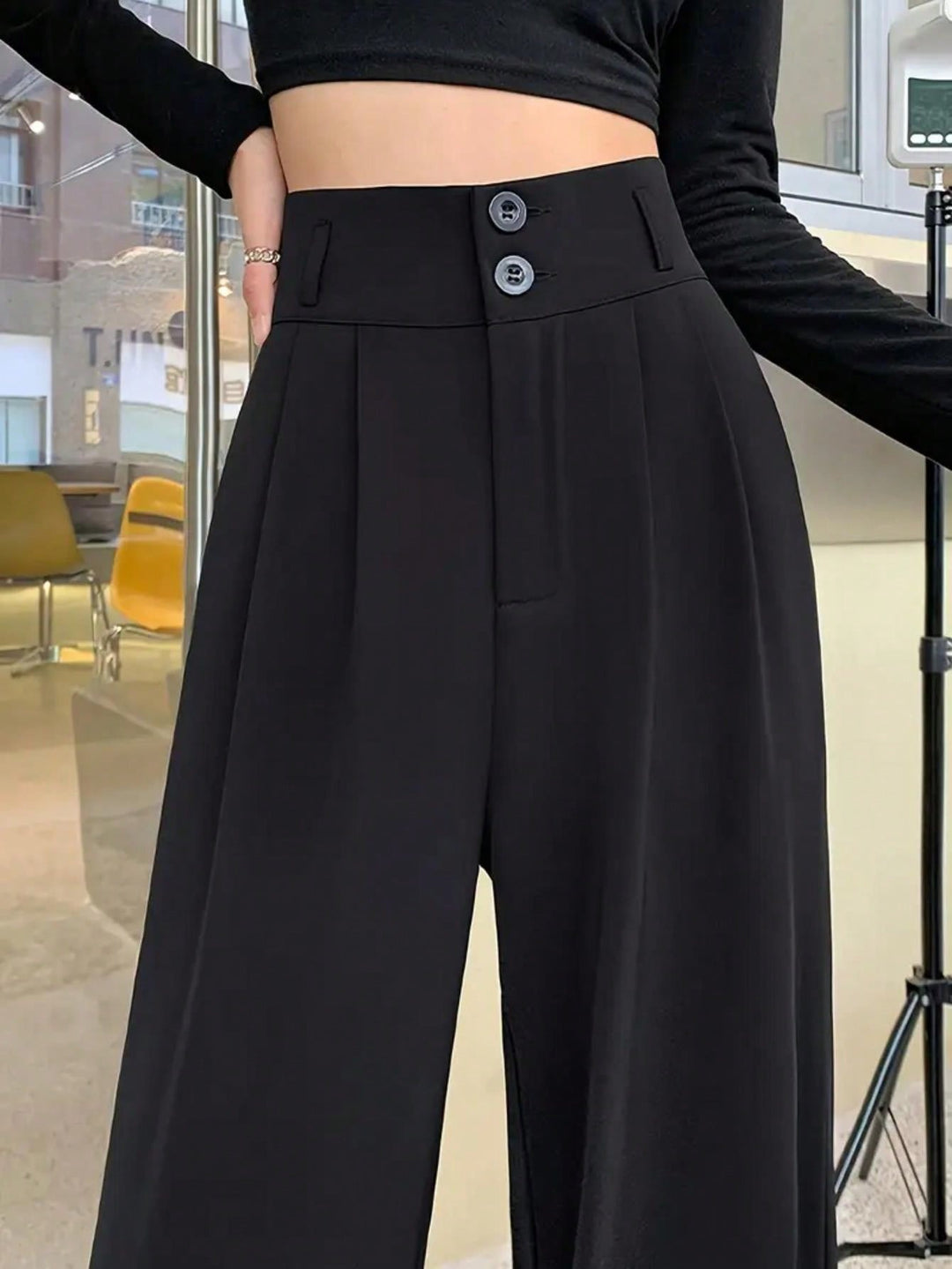 Pantaloni SHEIN, negru