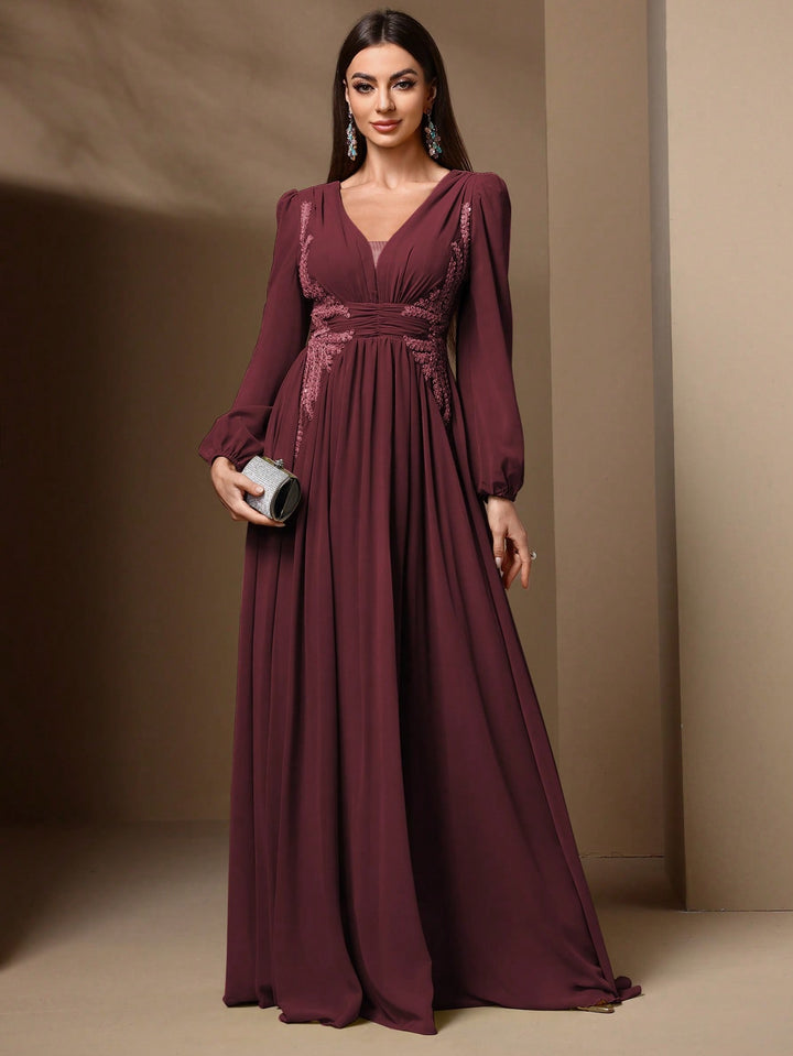 Rochie maxi SHEIN, vișiniu