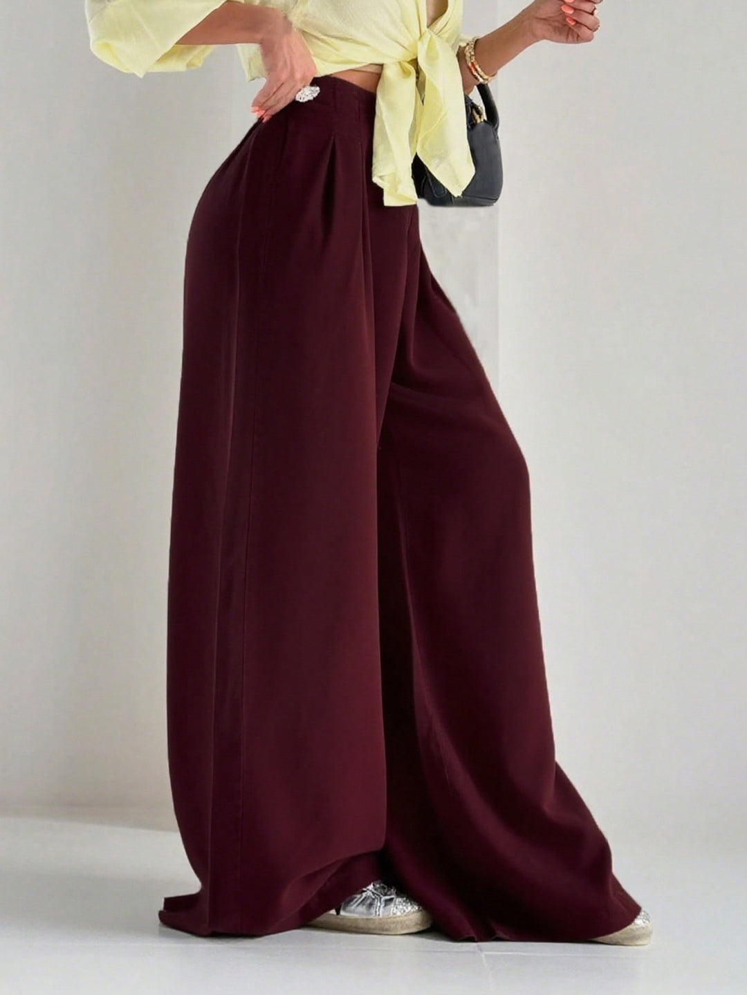 Pantaloni SHEIN, vișiniu