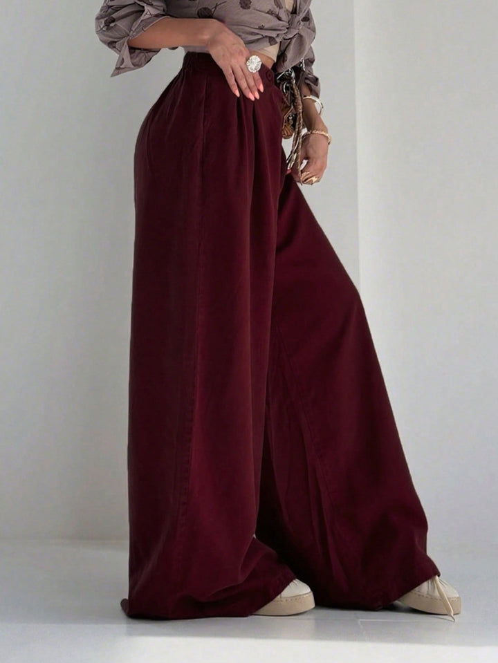 Pantaloni SHEIN, vișiniu
