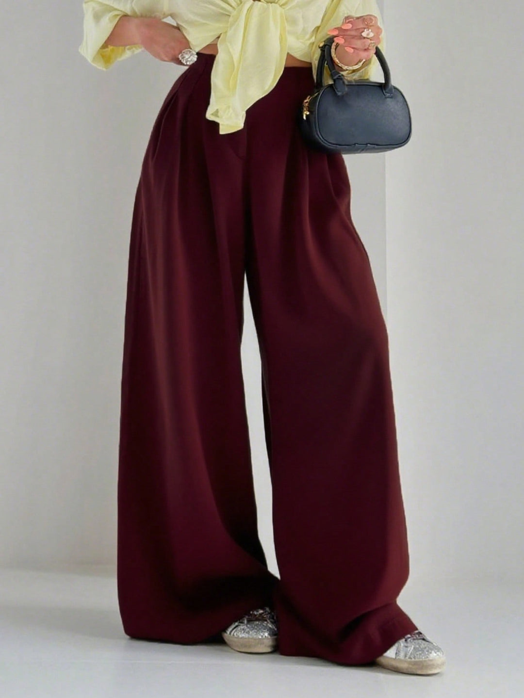 Pantaloni SHEIN, vișiniu
