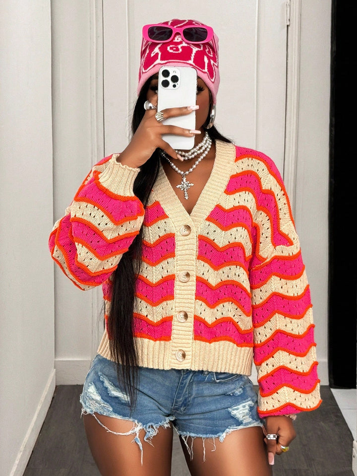Cardigan scurt SHEIN, mix culori