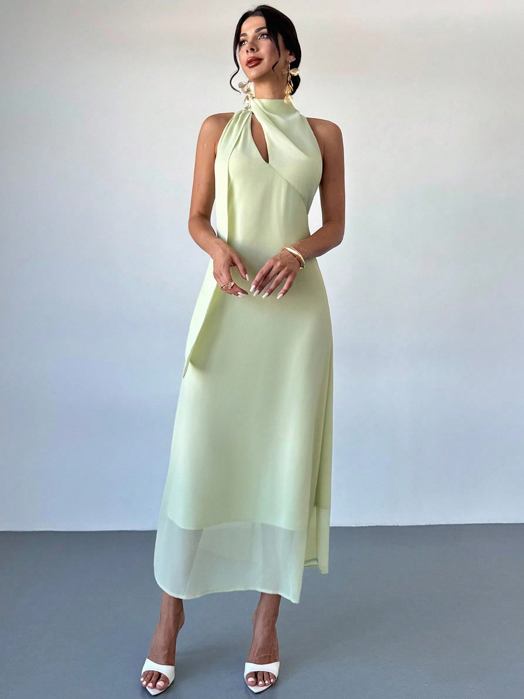 Rochie maxi SHEIN, verde
