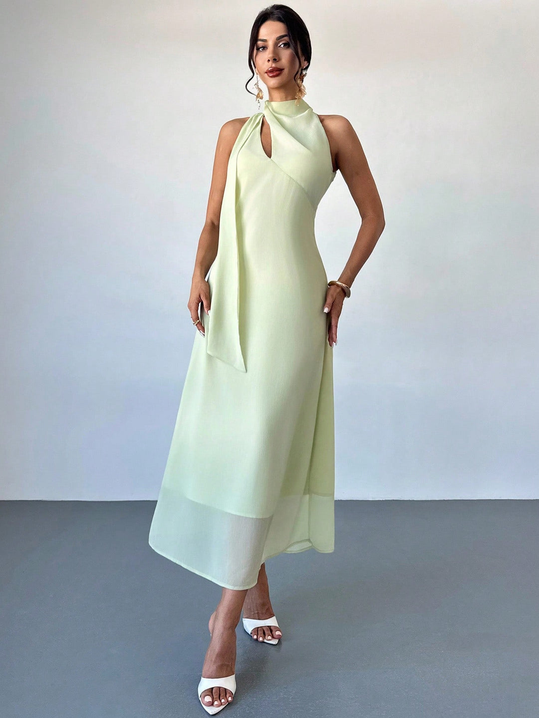Rochie maxi SHEIN, verde
