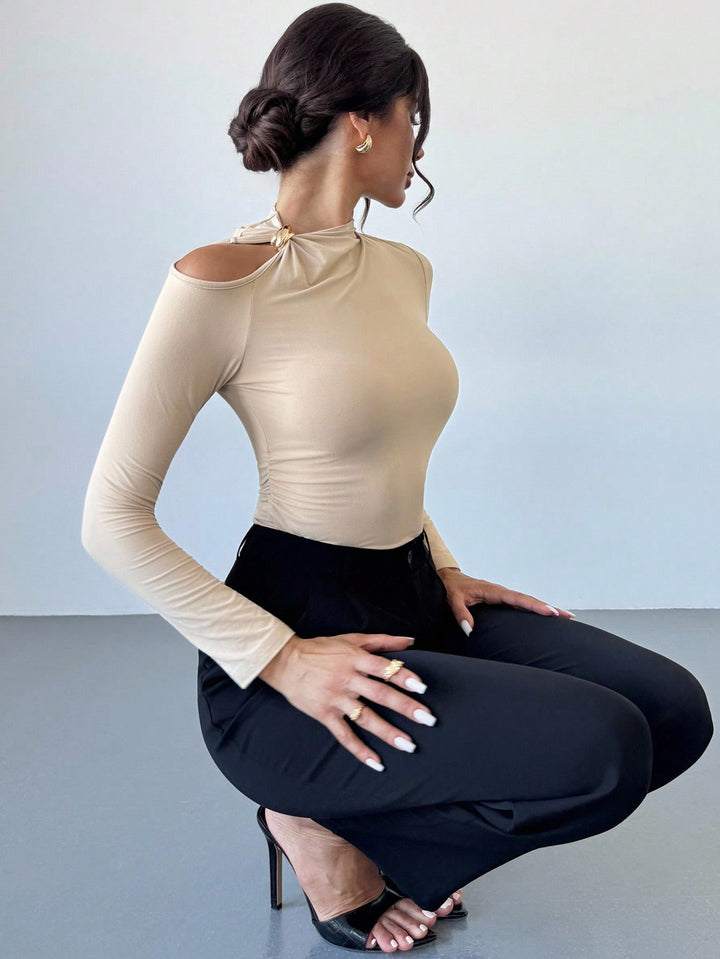 SHEIN blúz, bézs