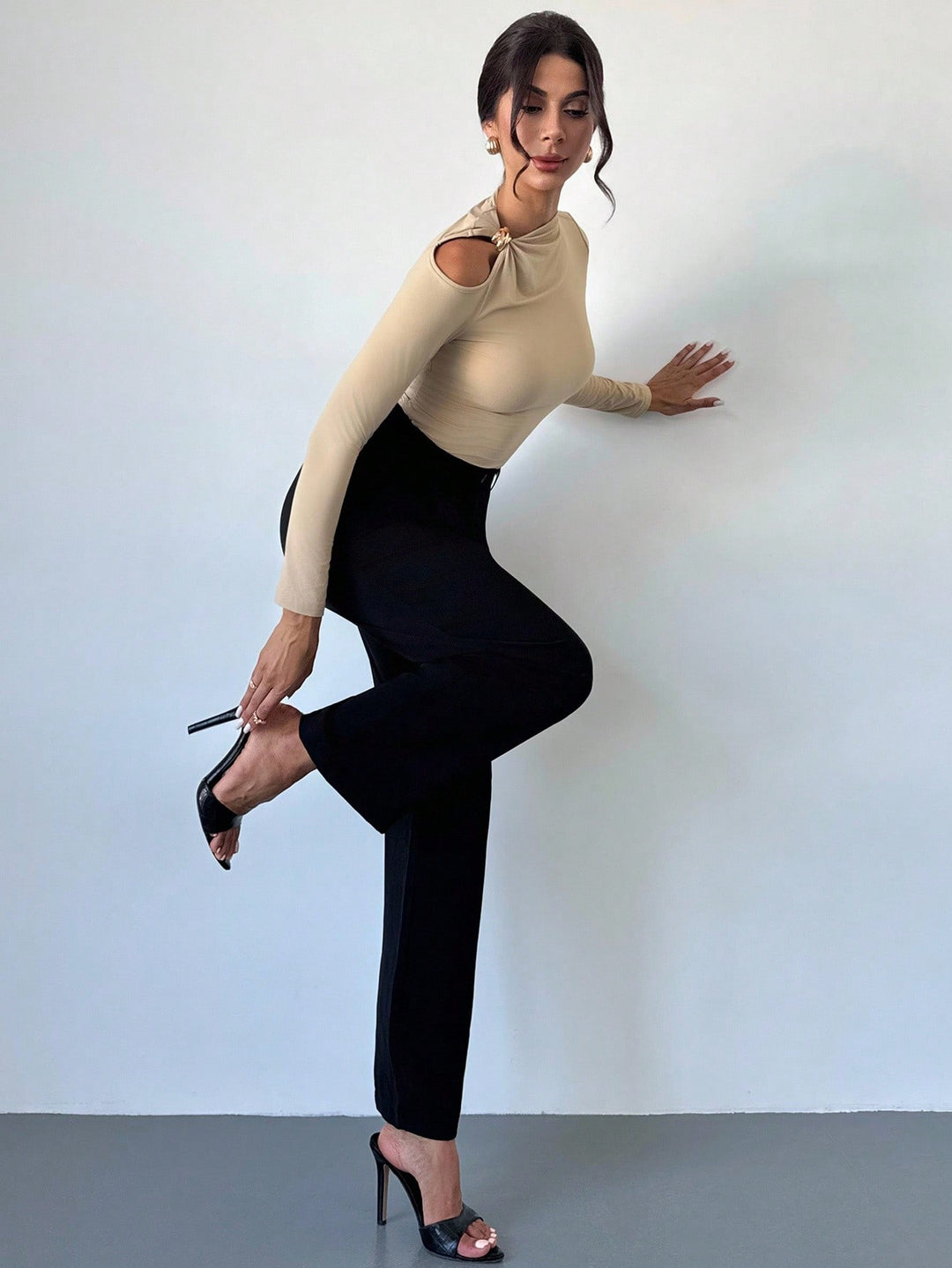 SHEIN blúz, bézs