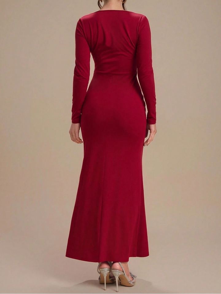 SHEIN maxi ruha, piros