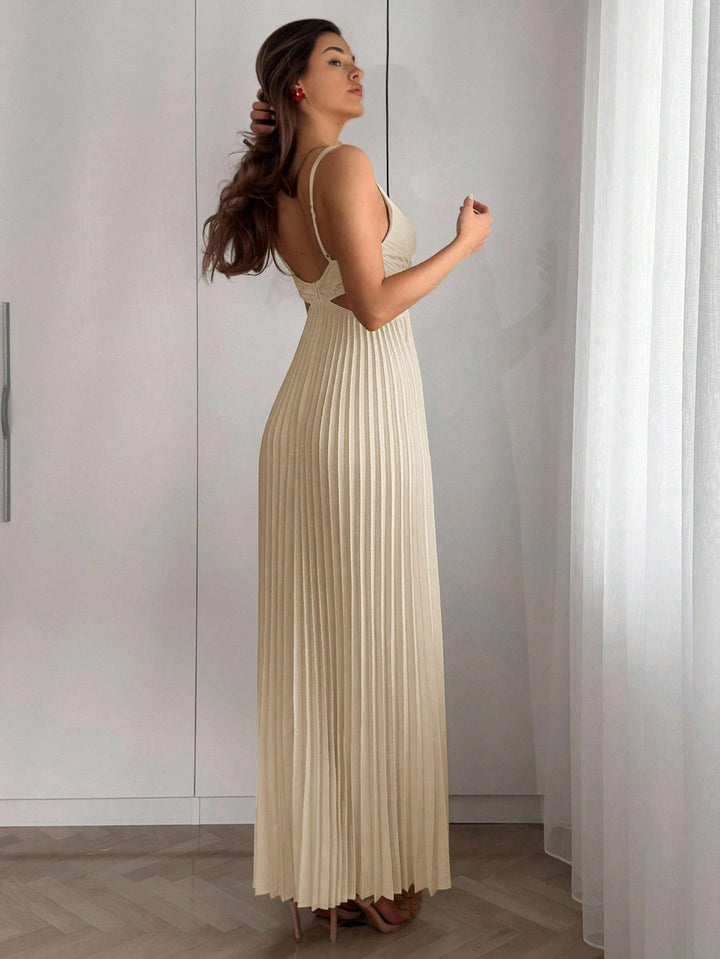 Rochie maxi SHEIN, crem
