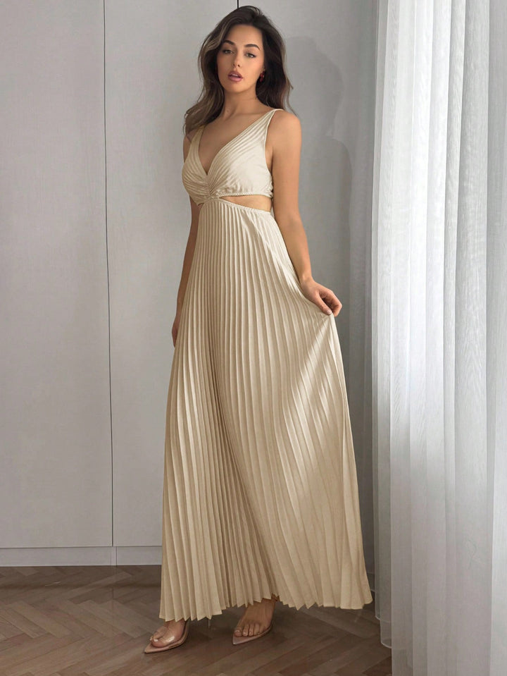 Rochie maxi SHEIN, crem