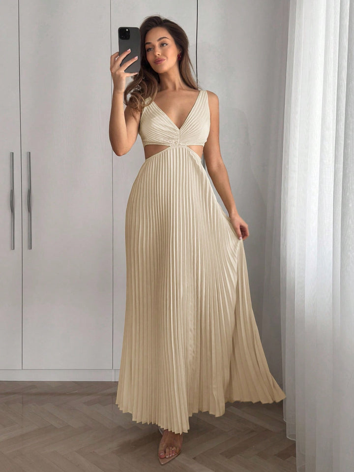 Rochie maxi SHEIN, crem
