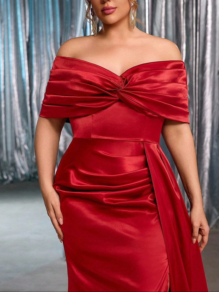SHEIN Party Dress, Burgundy