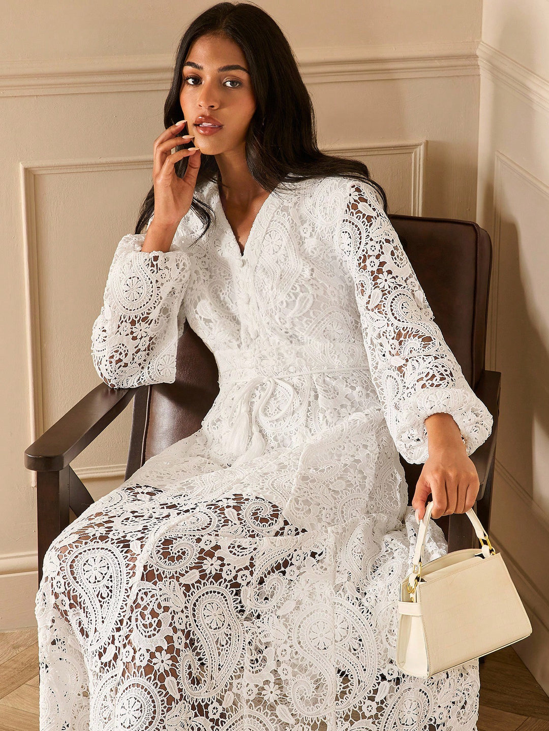 SHEIN Maxi Dress, White