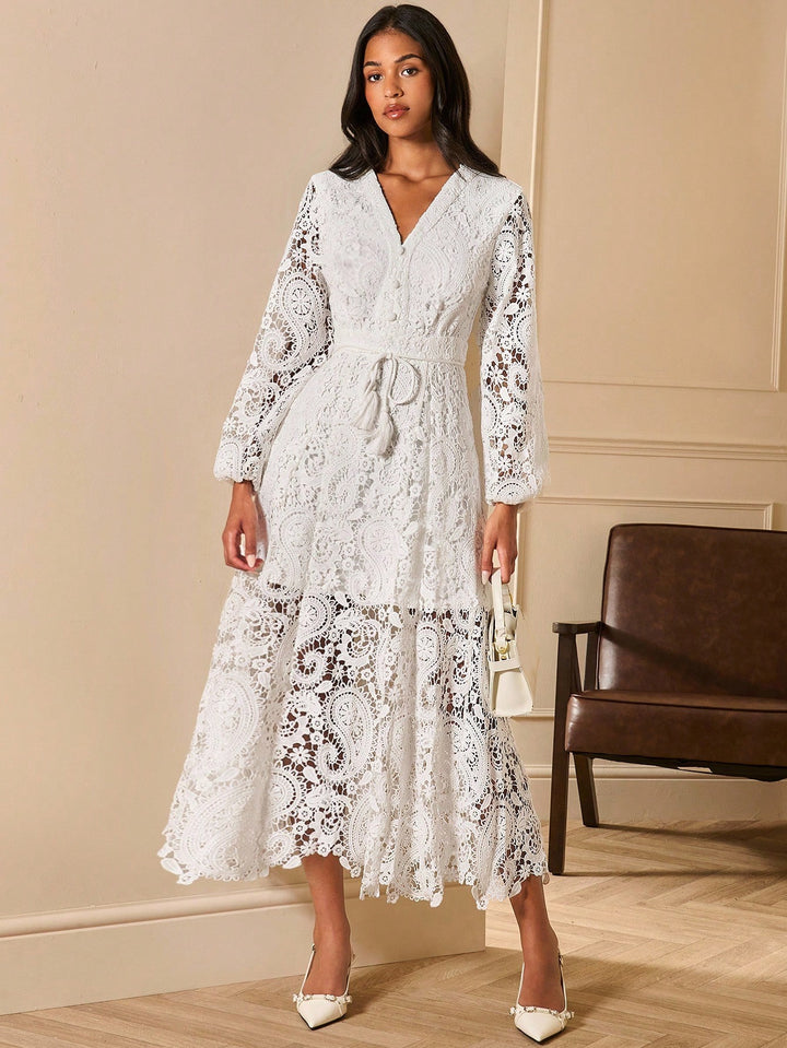 SHEIN Maxi Dress, White