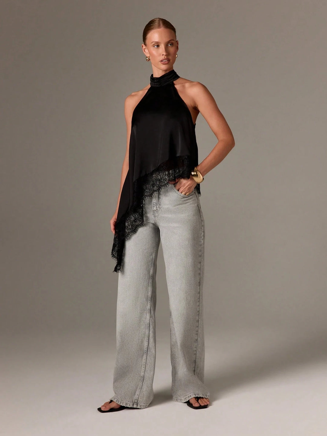Top SHEIN, negru
