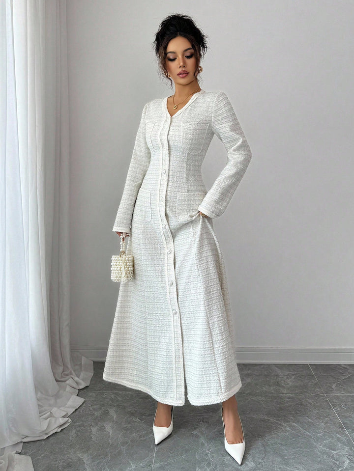 Rochie maxi SHEIN, bej