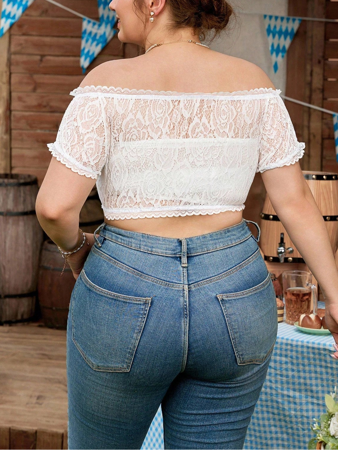 Top SHEIN, alb