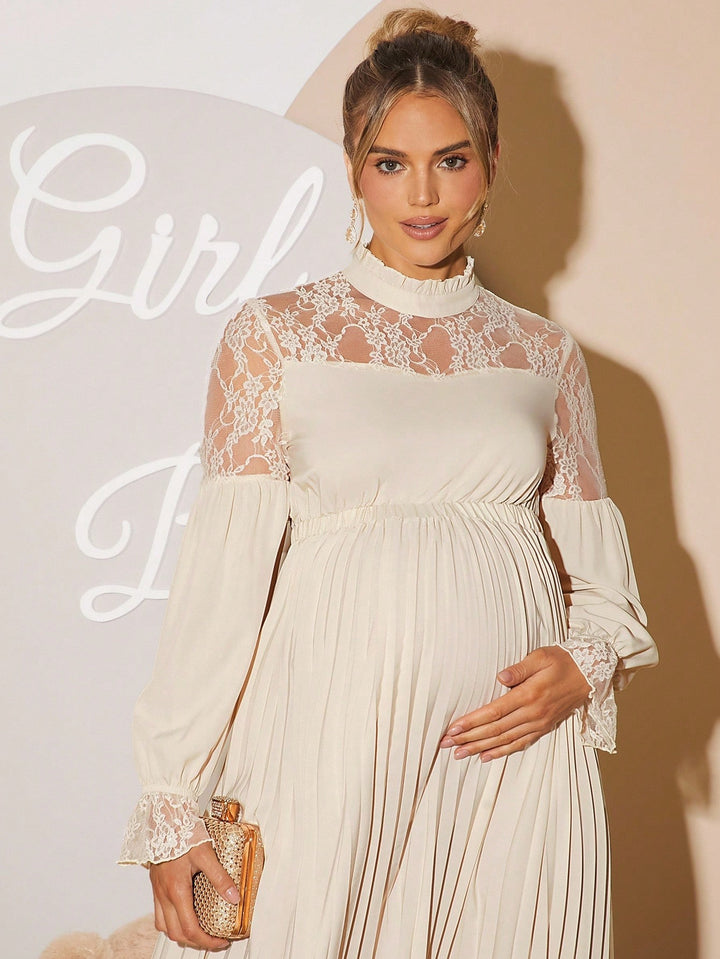 Rochie maxi SHEIN, crem