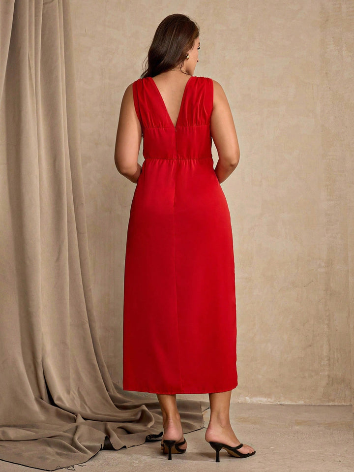 Rochie midi SHEIN, roșu