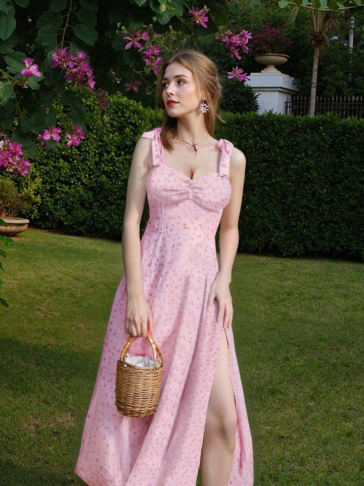 SHEIN lila midi ruha