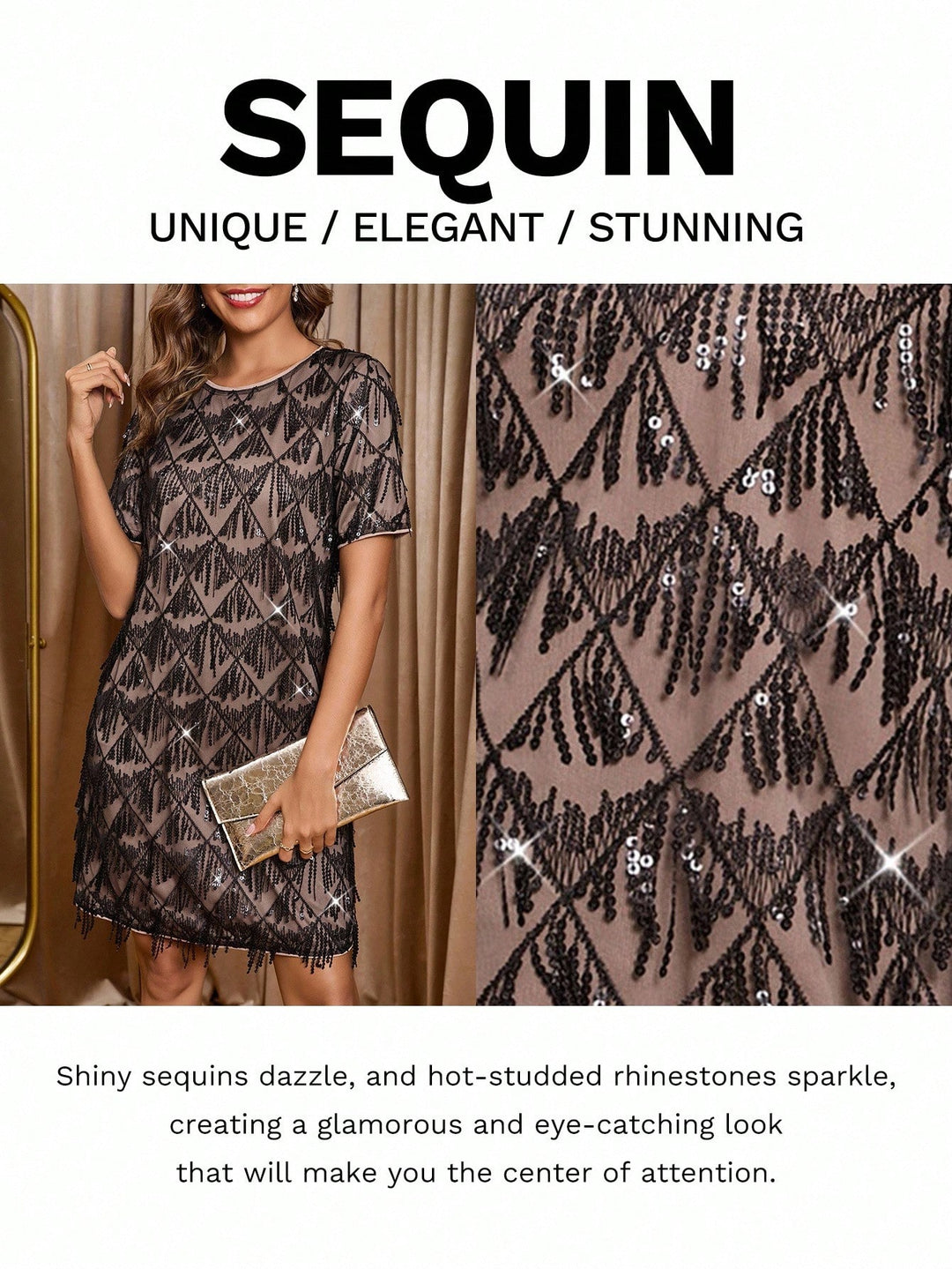 Rochie scurtă SHEIN, negru