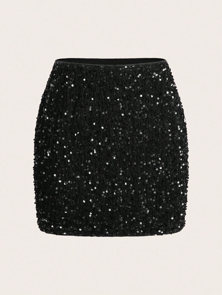 SHEIN miniszoknya, fekete