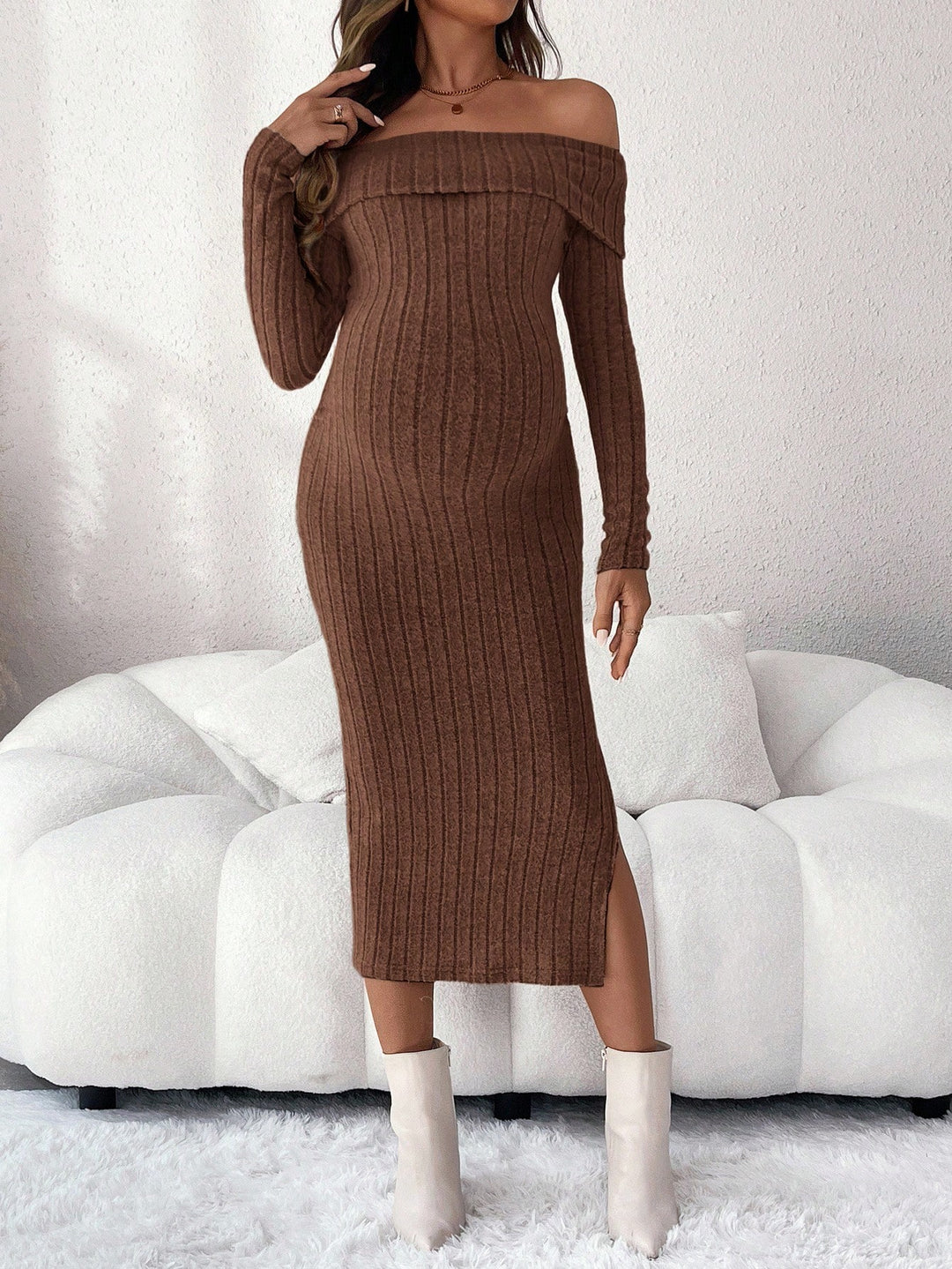 Rochie SHEIN, maro