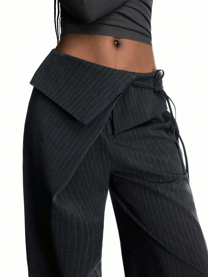Pantalon de costum SHEIN, gri