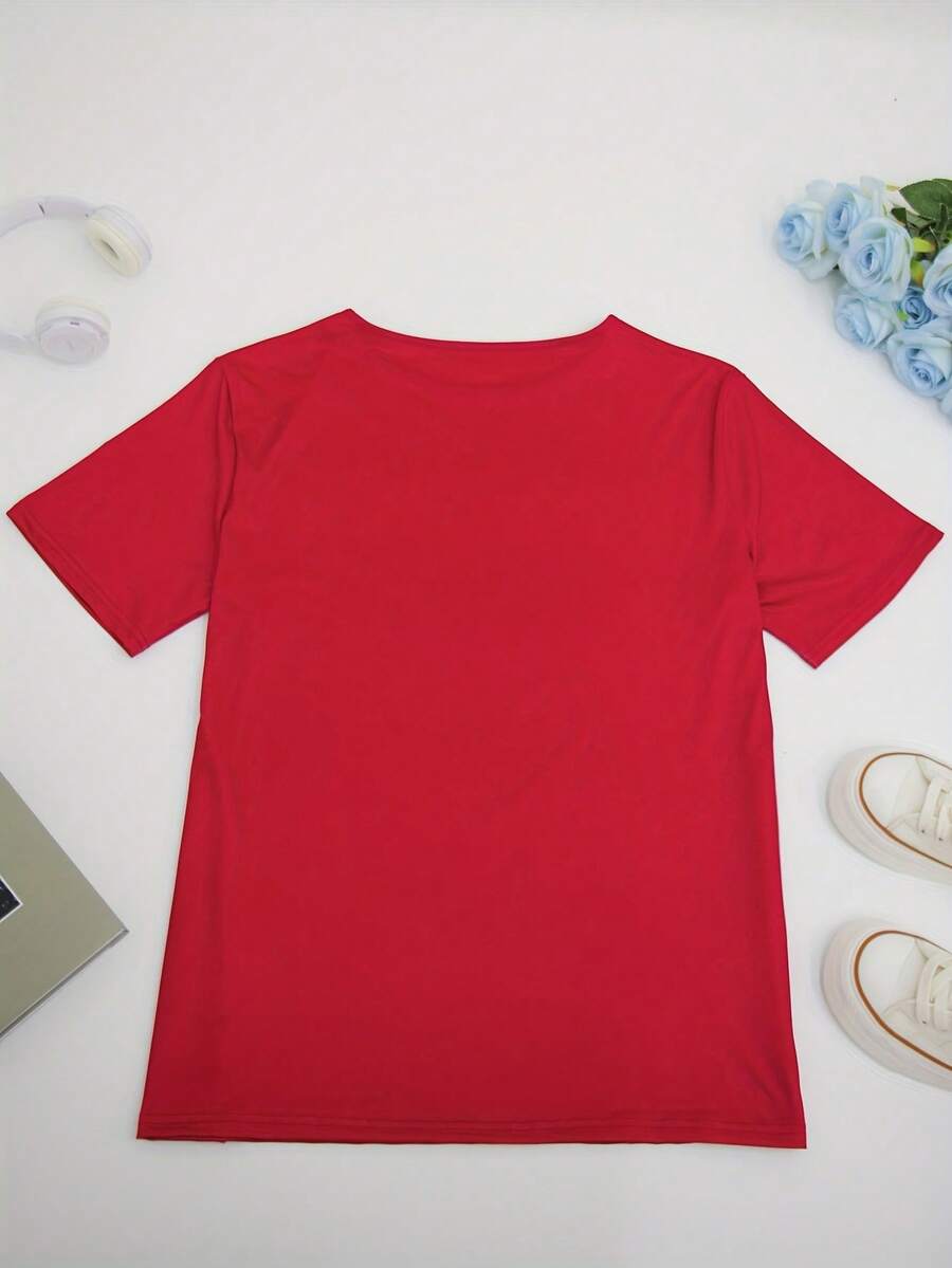 Tricou SHEIN, roșu