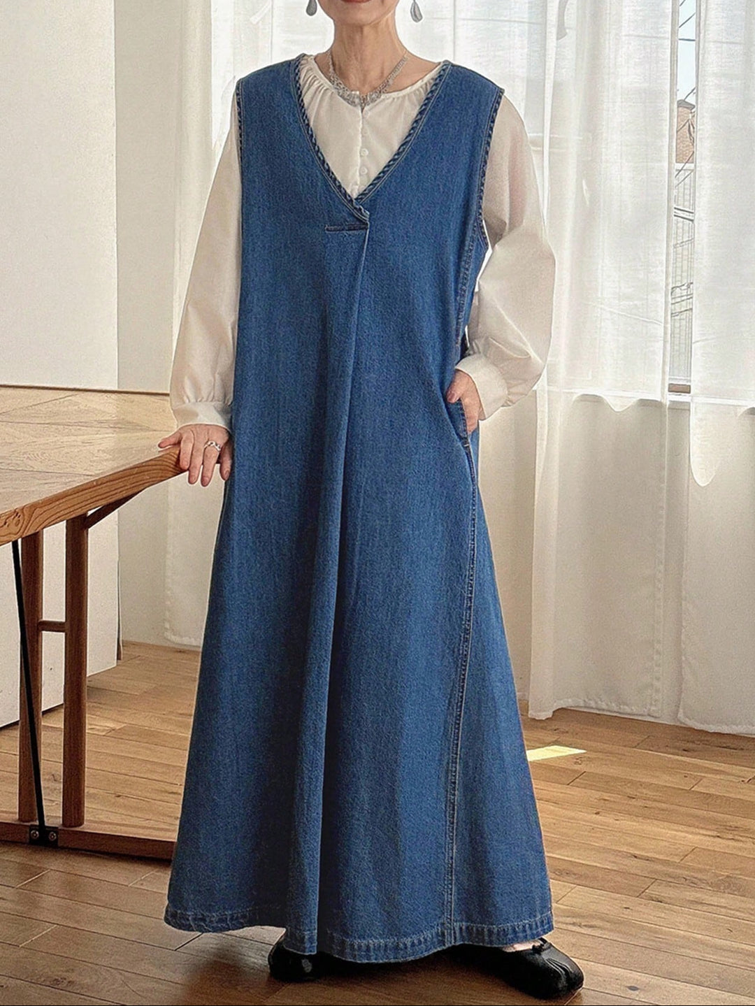 Shein farmerruha, kék