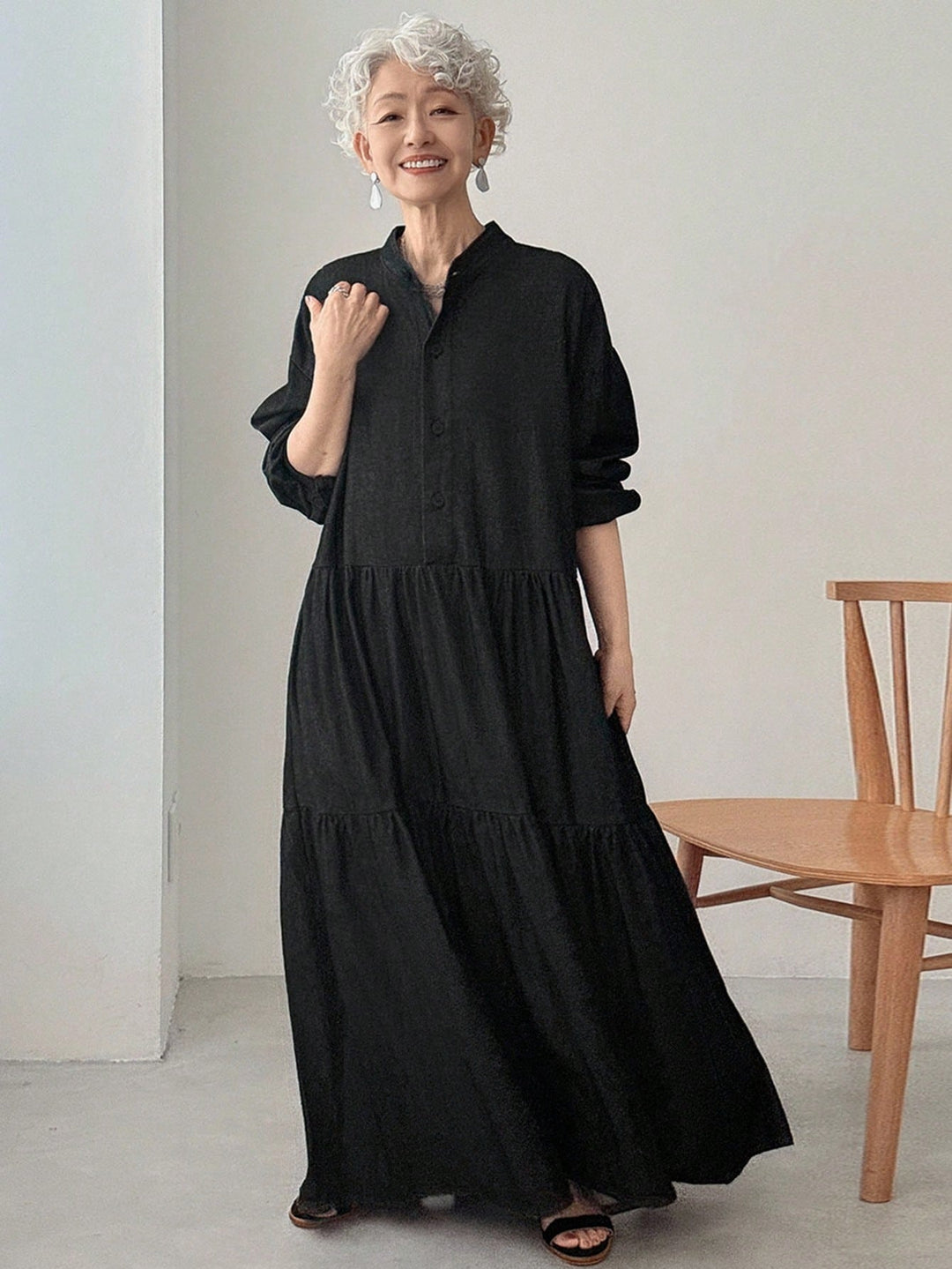Rochie maxi SHEIN, negru