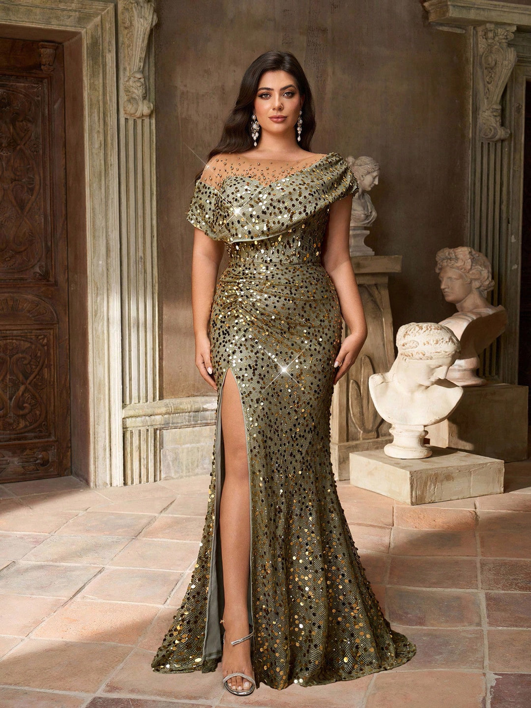 Rochie SHEIN, verde