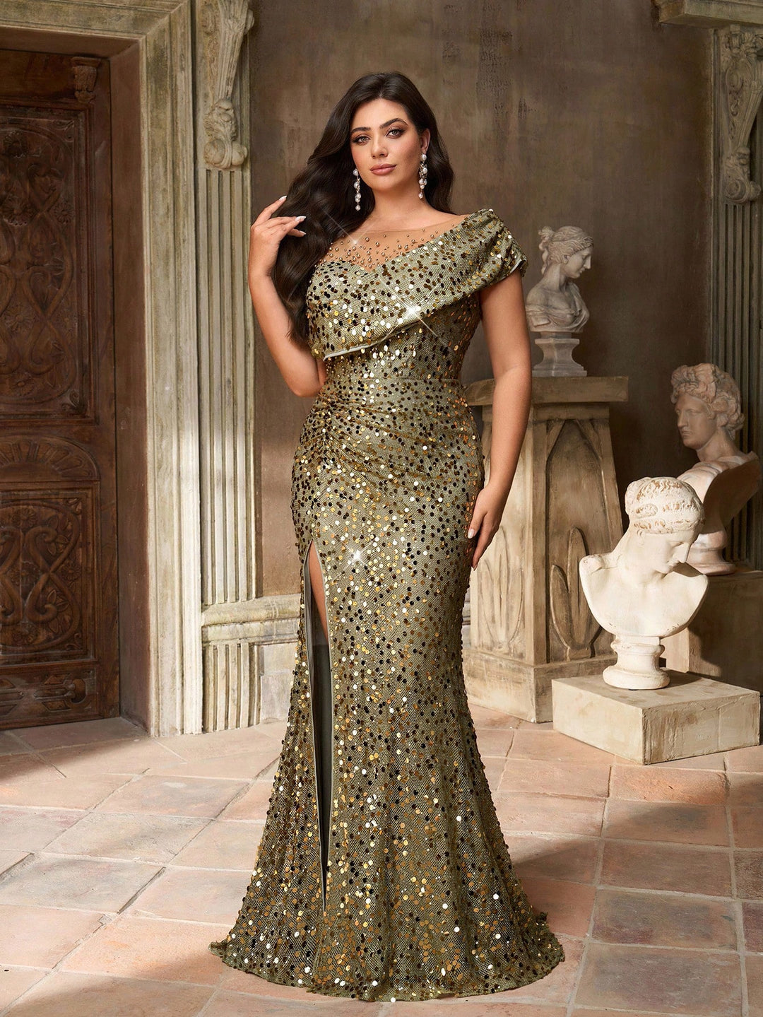 Rochie SHEIN, verde