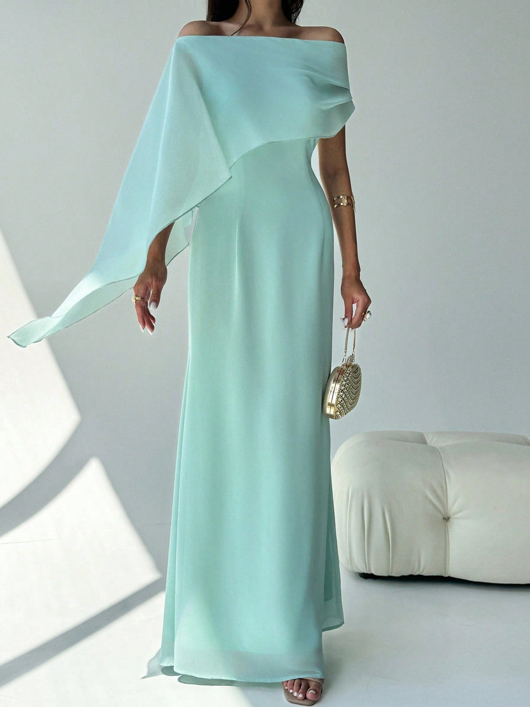 Rochie maxi SHEIN, verde