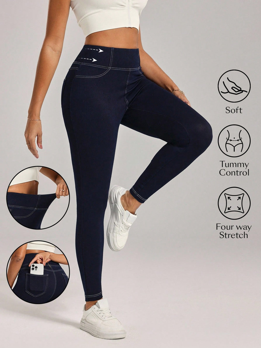 Jeans SHEIN, albastru