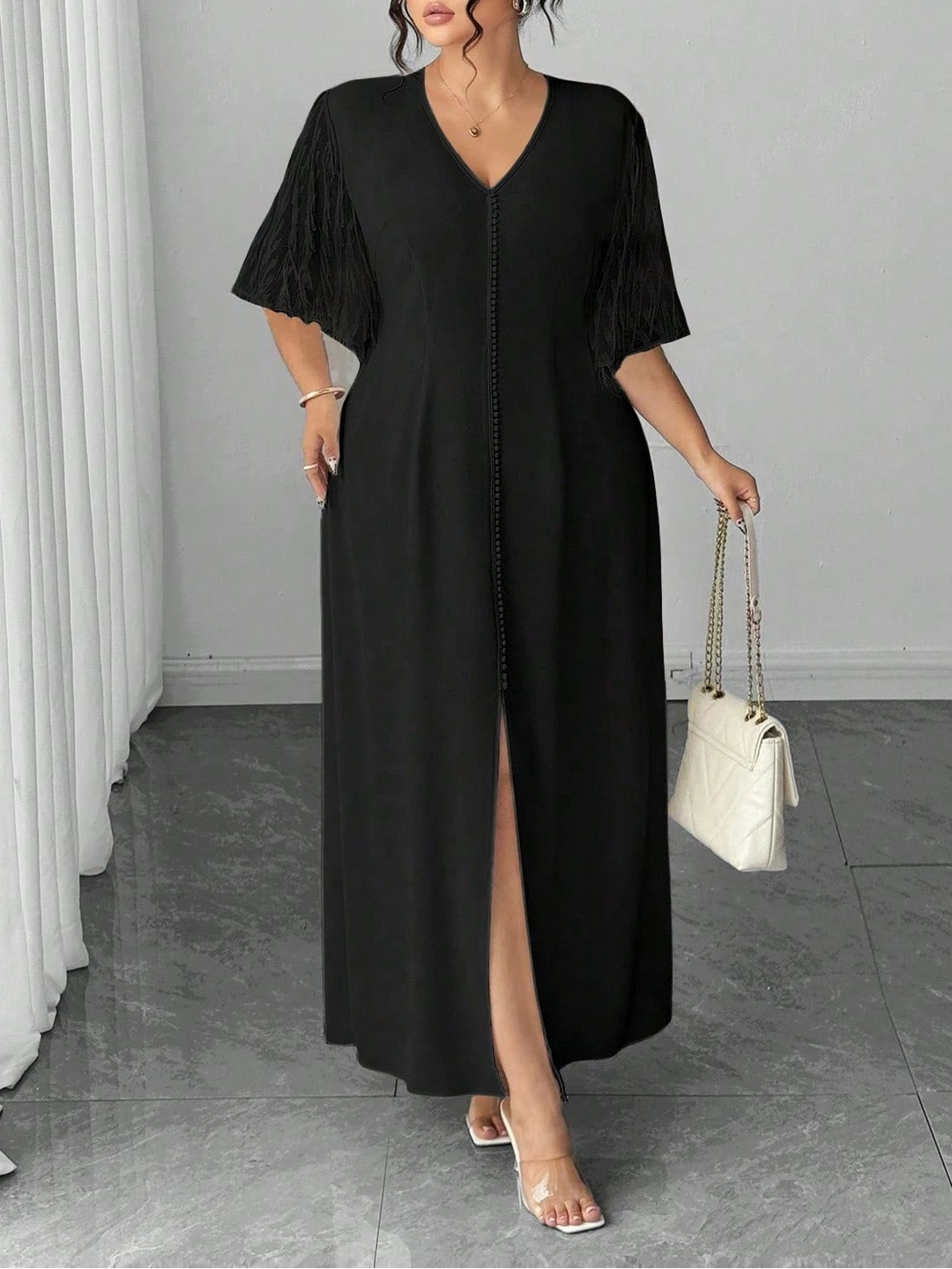 Rochie midi SHEIN, negru