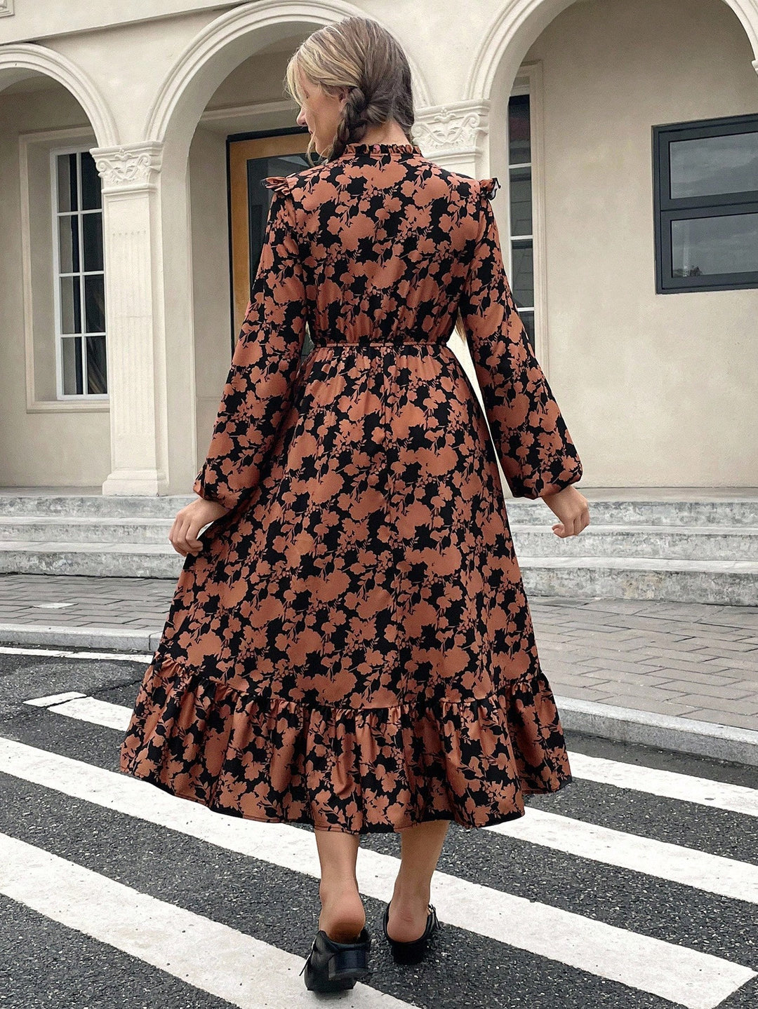 Rochie midi SHEIN, mix culori