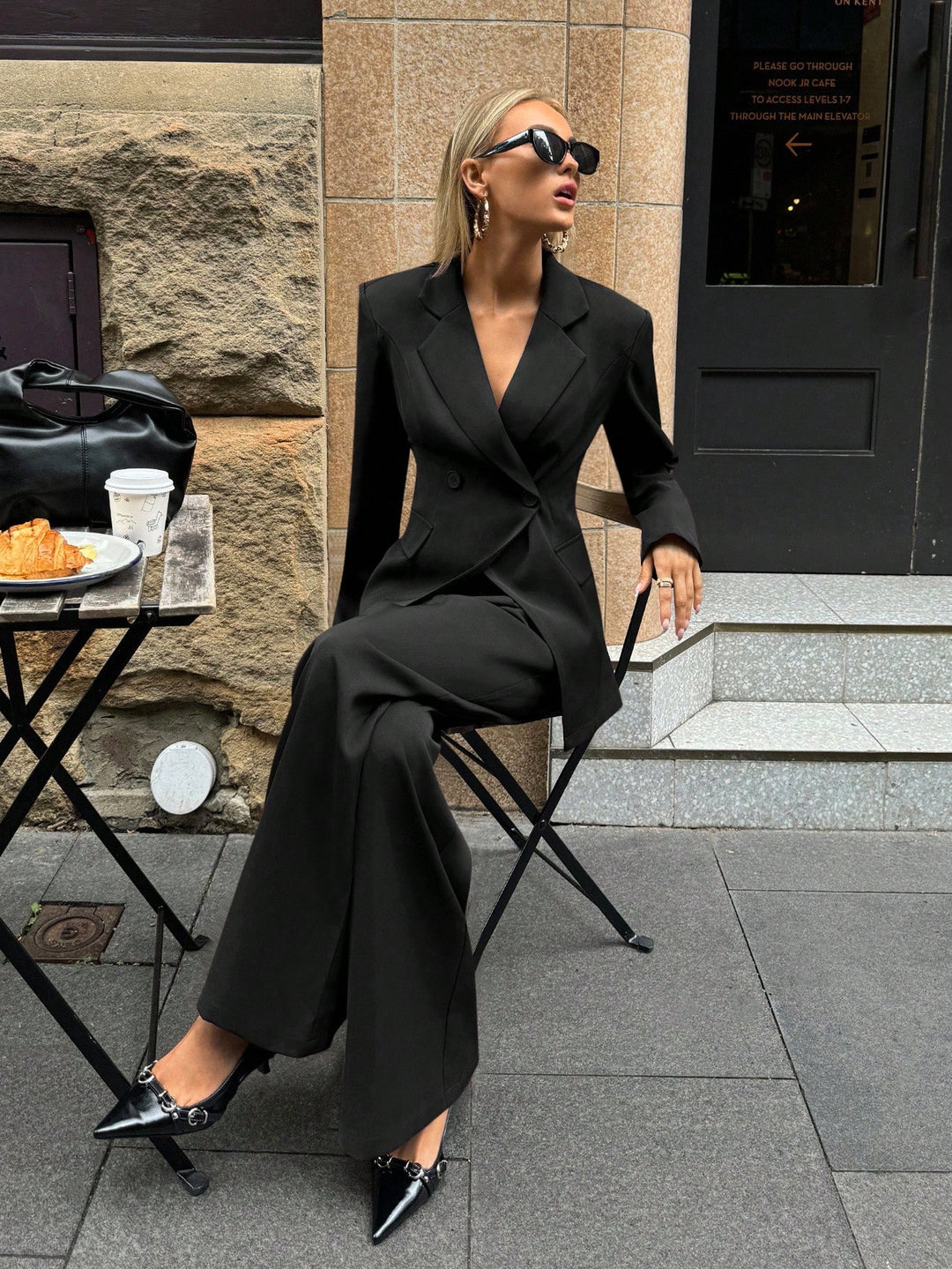 Costum SHEIN, negru