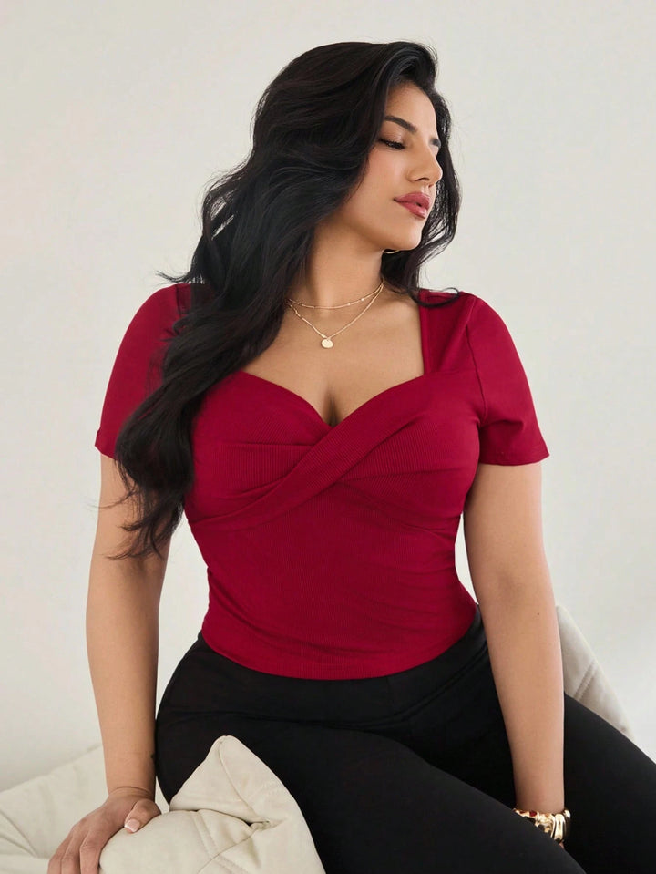 SHEIN póló, piros