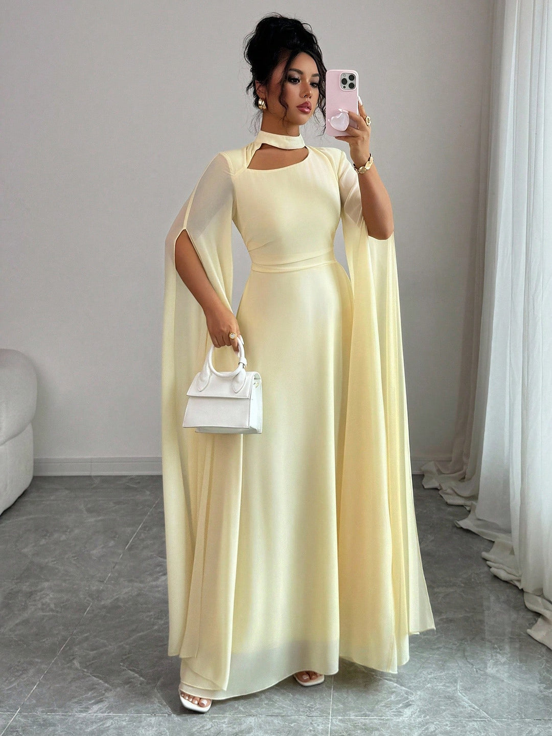 Rochie maxi SHEIN, galben