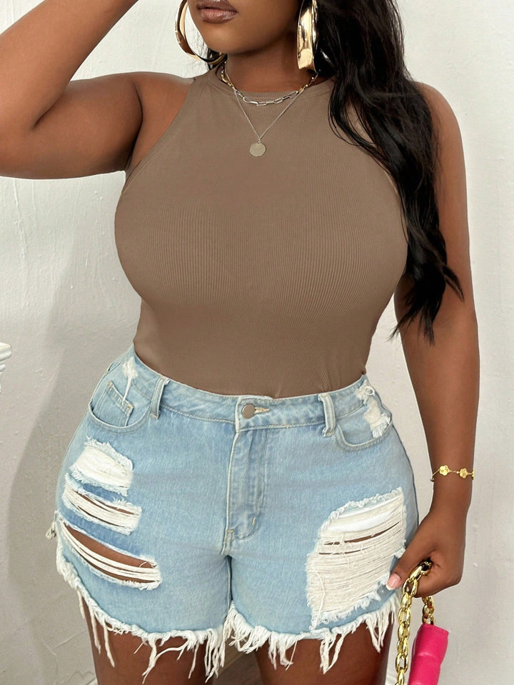 Top Shein Curve+, maro