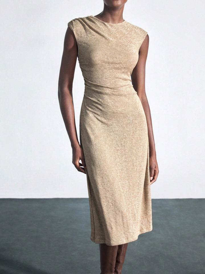 Rochie midi Shein, bej