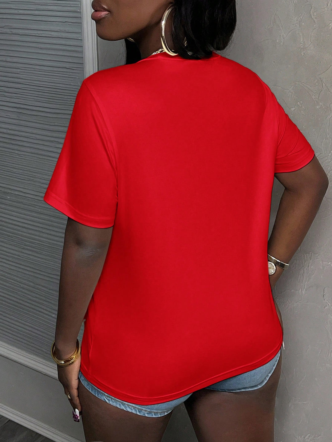 SHEIN T-shirt, red