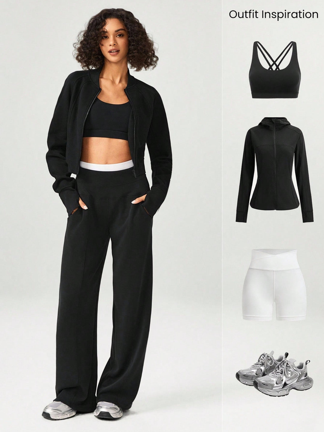 Pantaloni SHEIN, negru
