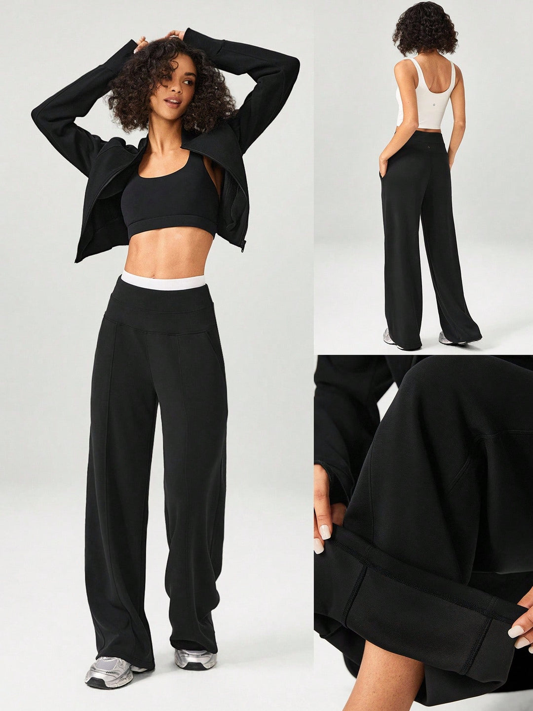 Pantaloni SHEIN, negru