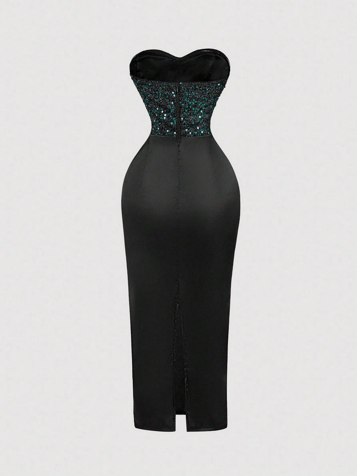 Rochie maxi SHEIN, verde