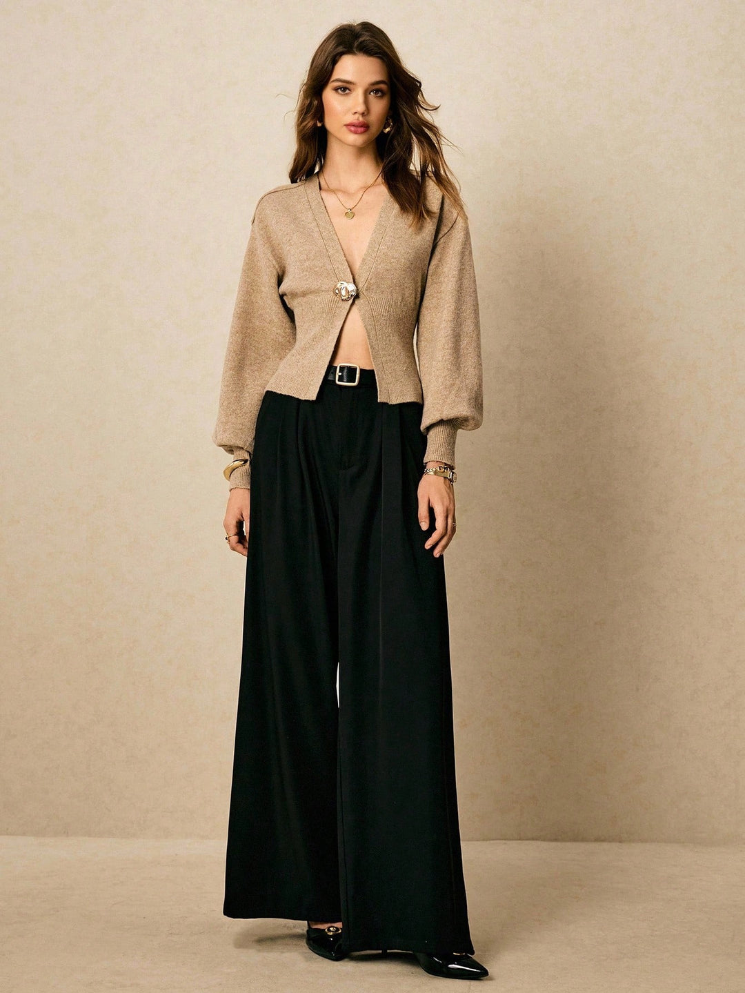 Cardigan SHEIN, kaki