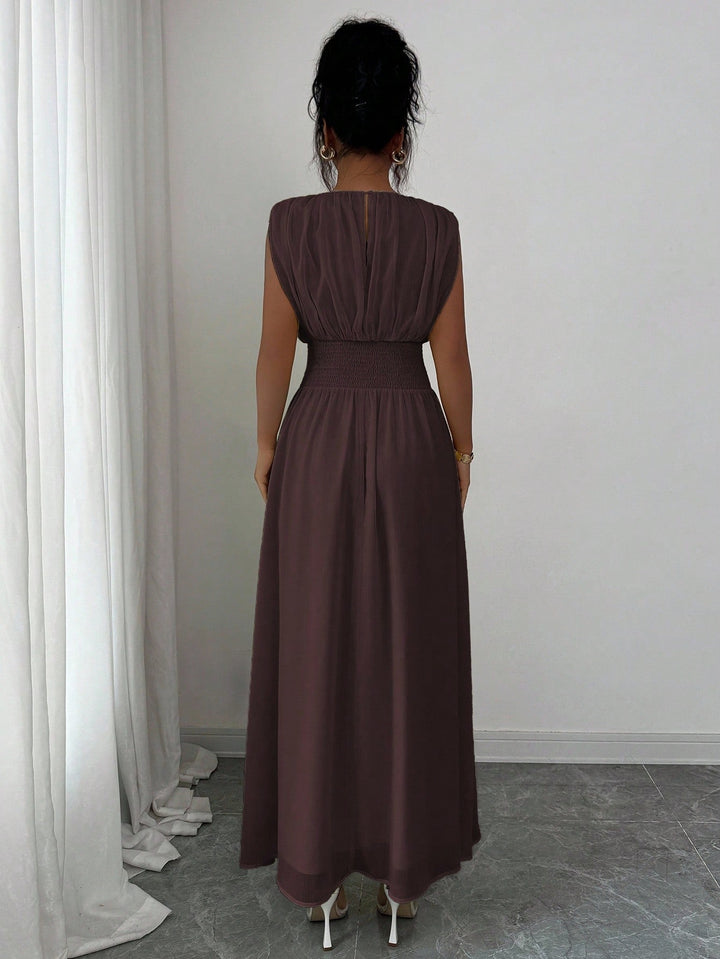 Rochie maxi SHEIN, maro