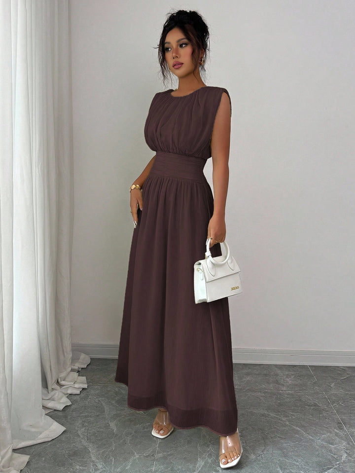 Rochie maxi SHEIN, maro
