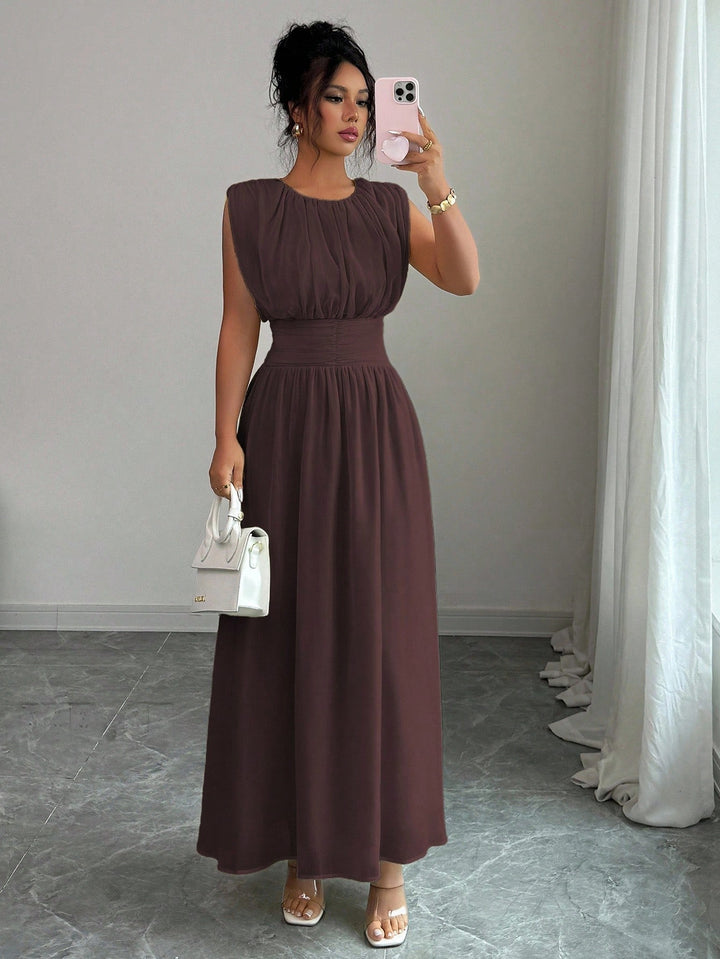 Rochie maxi SHEIN, maro